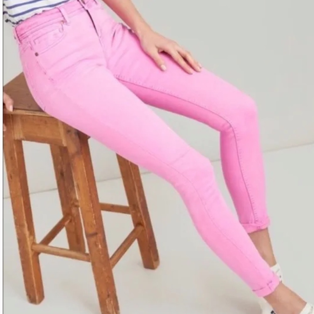 Joules Pink Supper Skinny Jean - Size 6